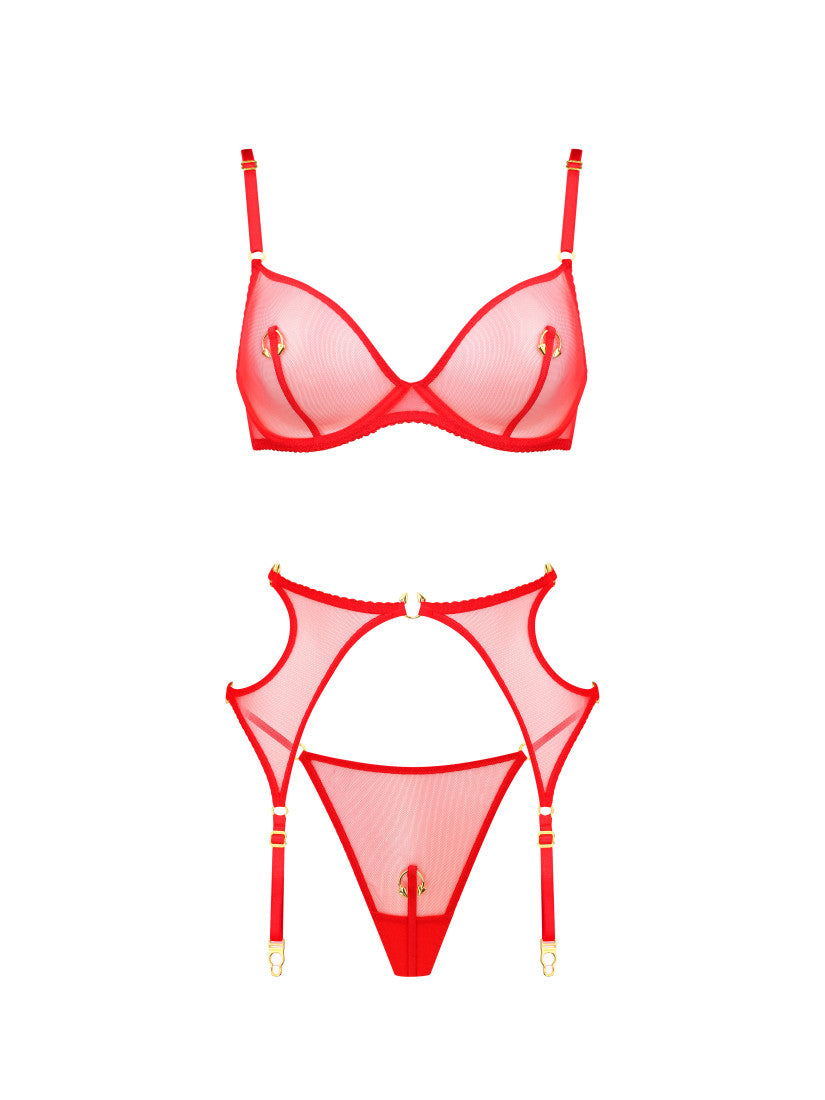 Set PIRSING Red with belt