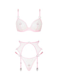 Set PIRSING Pink Silver with belt