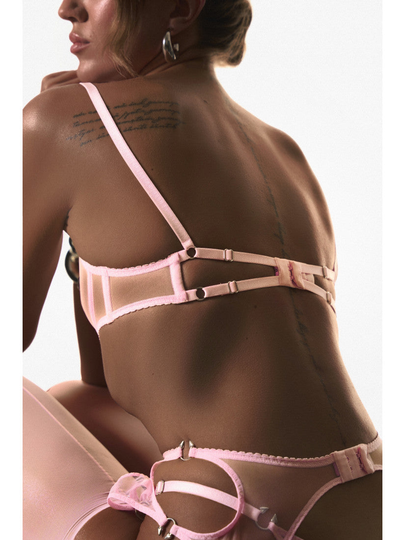Set PIRSING Pink Silver with belt