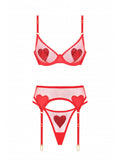 Set LOVE Christal Red with belt