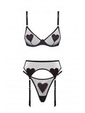 Set LOVE AMOUR RedBlack With Belt
