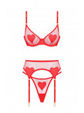 Set LOVE AMOUR Red With Belt