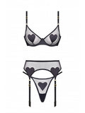 Set LOVE AMOUR Black With Belt