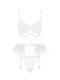 Set Rose Blank Milk With Belt