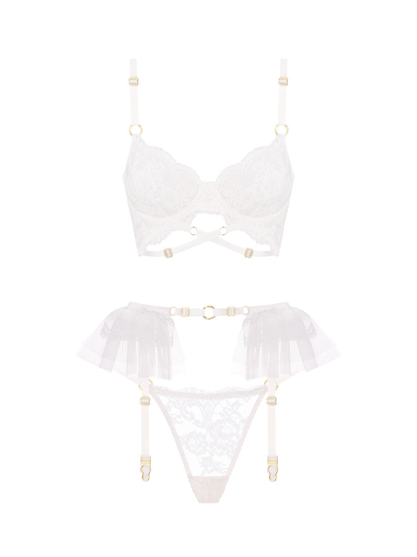 Set Rose Blank Milk With Belt