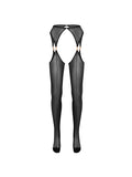Set VEIL Black Stockings with belt