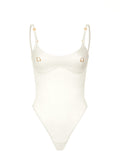 Bodysuit Pirsing White Gold