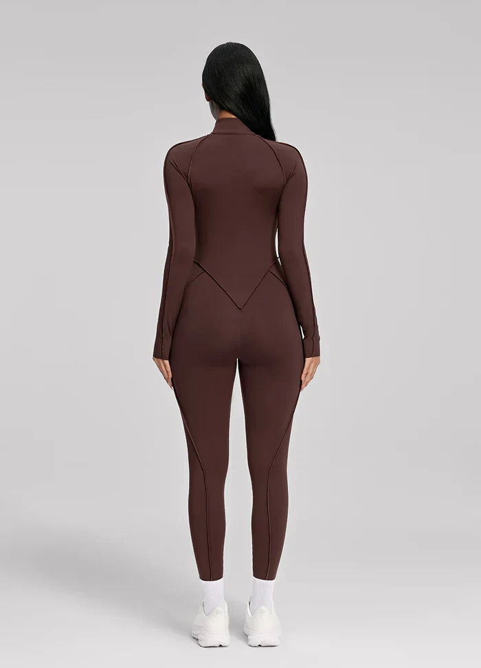 Closed-Back Catsuit Brown