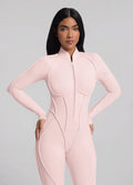 Closed-Back Catsuit Pink