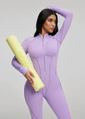 Open-Back Catsuit Pink