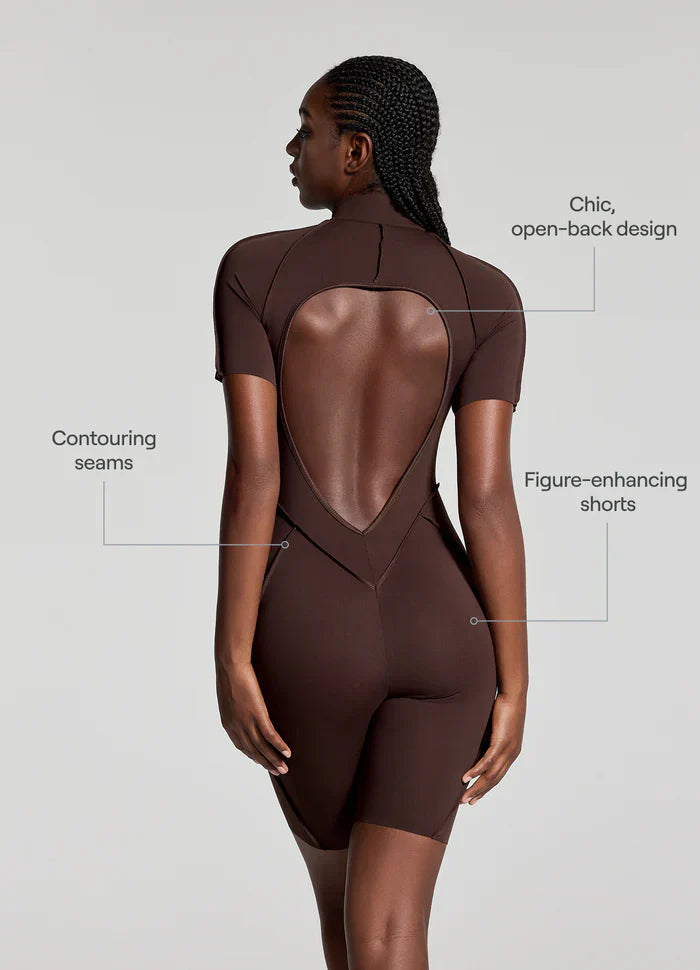 Sleek Shorts Catsit Brown