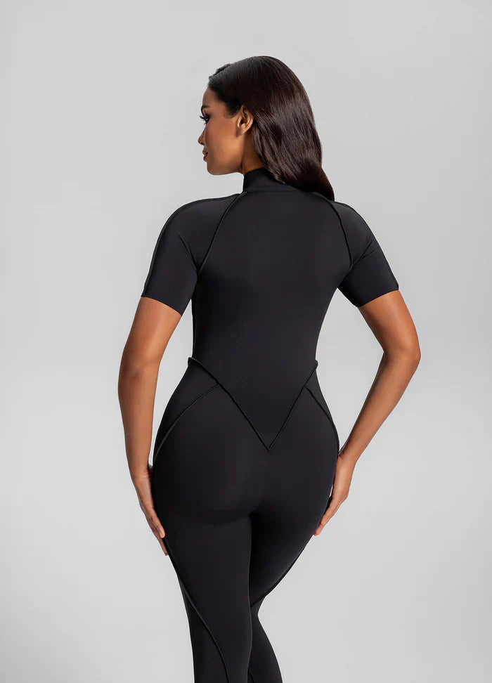 Short Sleeve Full-Length Catsit Black