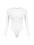 Bodysuit ENIGMA White Long Sleeve